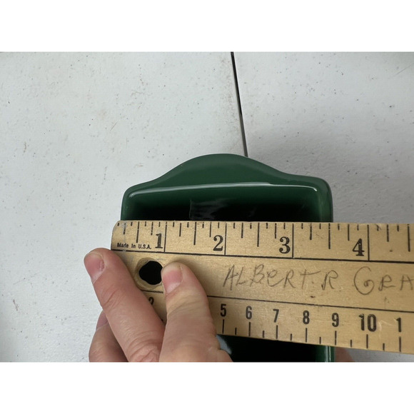 3 VINTAGE STONEWARE‎ MINI LOAF PANS Green, red, White CELEBRATE IT & MICHAELS - Picture 4 of 5